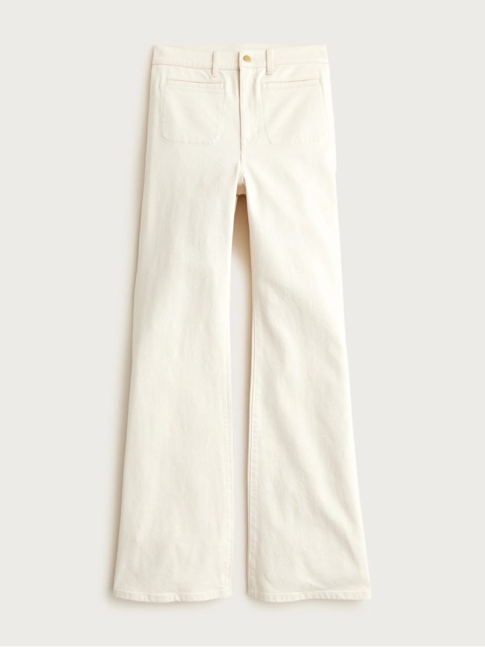 J. Crew NWT Vintage Flare Jean Wide Leg Denim Super High Rise Slim Fit Cream